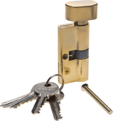 Механизм ЗУБР &quot;МАСТЕР&quot; цилиндровый, тип &quot;ключ-защелка&quot;, цвет латунь, 5-PIN, 60мм — Официальный партнер ЗУБР в России