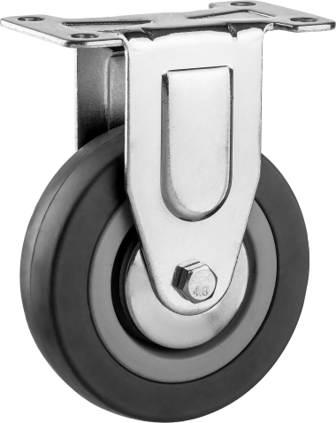 Колесо неповоротное d=50 мм, г/п 35 кг, резина/полипропилен, ЗУБР &mdash; Официальный партнер ЗУБР в России