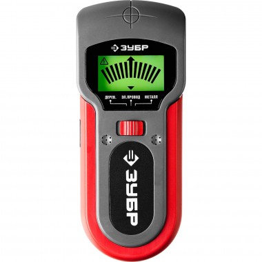 Металлодетектор многофункциональный, металл 38мм, дерево 19мм, проводка 50мм, ЗУБР «МАСТЕР» 45265 — Официальный партнер ЗУБР в России