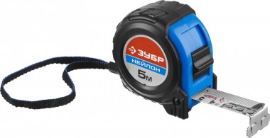 Рулетка ЗУБР НЕЙЛОН, обрезиненный корпус, 5мx25мм, Профессионал, 34056-05-25_z01 — Официальный партнер ЗУБР в России