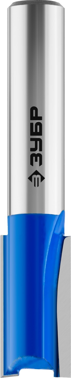 Фреза пазовая прямая, D= 8мм, рабочая длина-19мм, хв.-8 мм, ЗУБР Профессионал — Официальный партнер ЗУБР в России