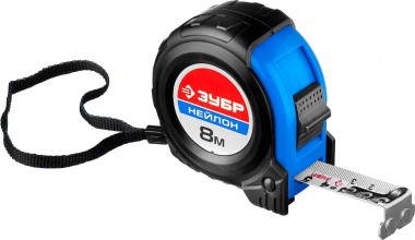 Рулетка ЗУБР НЕЙЛОН, обрезиненный корпус, 8мx25мм, Профессионал, 34056-08-25_z01 — Официальный партнер ЗУБР в России
