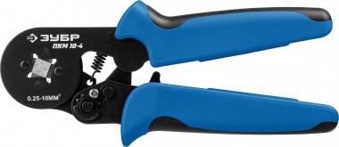ПКМ-10-4 пресс-клещи для втулочных наконечников, 0.25-10 мм.кв, ЗУБР «ПРОФЕССИОНАЛ», 22695 — Официальный партнер ЗУБР в России