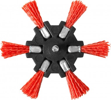ЗУБР &quot;Профессионал&quot;. Щетка дисковая &quot;звезда&quot; для дрели, нейлоновая проволока с абразивным покрытием, 100мм, 35163-100_z02 — Официальный партнер ЗУБР в России