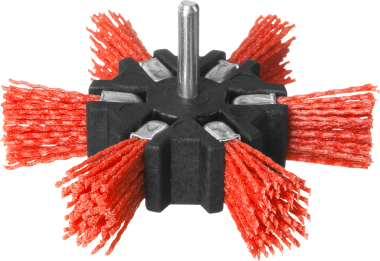 ЗУБР &quot;Профессионал&quot;. Щетка дисковая &quot;звезда&quot; для дрели, нейлоновая проволока с абразивным покрытием, 100мм, 35163-100_z02 — Официальный партнер ЗУБР в России