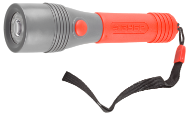 Фонарь ЗУБР &quot;МАСТЕР&quot; ручной, пластмассовый, двукомпонентная ручка, 1 светодиод, 2АА — Официальный партнер ЗУБР в России