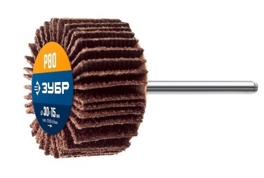 Круг шлифовальный лепестковый на шпильке ЗУБР P80, 30x15 мм, 36600-080_z01 — Официальный партнер ЗУБР в России