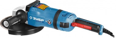 Углошлифовальная машина (болгарка), ЗУБР Профессионал УШМ-П230-2400 ПВ, антивибрационная защита, плавный пуск, 230 мм, 6000 об/мин, 2400 Вт — Официальный партнер ЗУБР в России