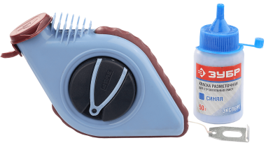 Нить ЗУБР разметочная для строительных работ в наборе с синей краской, 30м — Официальный партнер ЗУБР в России