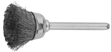 Щетка ЗУБР кистевая, нержавеющая сталь, на шпильке, d 15x3,2мм, L 42мм, 1шт — Официальный партнер ЗУБР в России