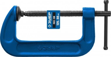 Струбцина ЗУБР &quot;ПРОФЕССИОНАЛ&quot; тип &quot;G&quot;, корпус - ковкий чугун, 125мм, 32245-125_z02 — Официальный партнер ЗУБР в России