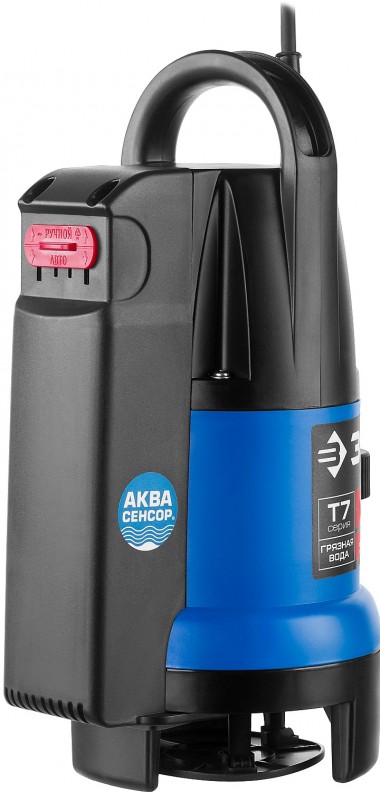 ЗУБР АкваСенсор 400 Вт, дренажный насос для грязной воды, Профессионал (НПГ-Т7-400) — Официальный партнер ЗУБР в России