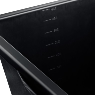 Таз строительный ЗУБР объём 40л, пластмассовый, прямоугольный 50.5х30.5х34.5 см, max 40кг, 06097-45_z03 — Официальный партнер ЗУБР в России