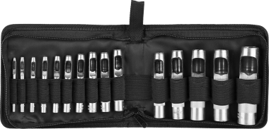 Набор ЗУБР &quot;МАСТЕР&quot;: Пробойники для кожи, 3-25мм, 15шт — Официальный партнер ЗУБР в России