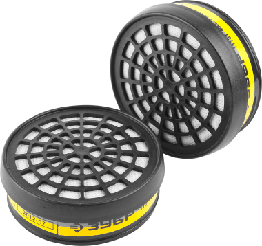 Фильтр ЗУБР &quot;ЭКСПЕРТ&quot; сменный для респираторов и масок, тип B1E1 от кислых газов, 2шт — Официальный партнер ЗУБР в России