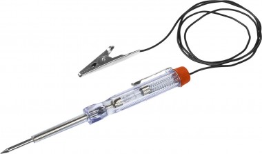 Пробник ЗУБР &quot;МАСТЕР&quot; для автопроводки, пластик. клипса, на подвеске, провод 86см, 6-24В, 140мм — Официальный партнер ЗУБР в России