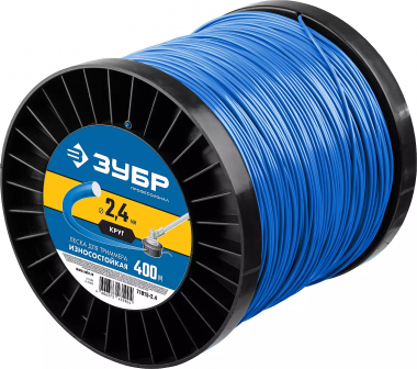 Леска для триммеров, ЗУБР &quot;круг&quot; серия &quot;ПРОФЕССИОНАЛ&quot;, диаметр 2.4 мм, длина 400 м, 71015-2.4 — Официальный партнер ЗУБР в России
