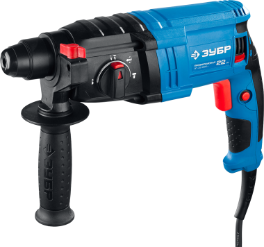 Перфоратор SDS-plus, ЗУБР Профессионал ЗП-22-650 К, реверс, горизонтальный, 2.3 Дж, 0-1950 об/мин, 0-6200 уд/мин, 650 Вт, кейс — Официальный партнер ЗУБР в России