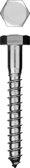 Шурупы ШДШ с шестигранной головкой (DIN 571), 100 х 12 мм, 1 шт, ЗУБР фото 1 — Официальный партнер ЗУБР в России