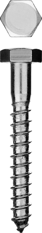 Шурупы ШДШ с шестигранной головкой (DIN 571), 100 х 12 мм, 1 шт, ЗУБР фото 1 — Официальный партнер ЗУБР в России
