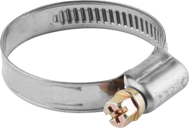 Хомуты, нерж. сталь, накатная лента 9 мм, 16-25 мм, 5 шт, ЗУБР Профессионал — Официальный партнер ЗУБР в России