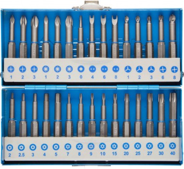 Набор ЗУБР: Биты со специальными профилями, обточенные, хромомолибденовая сталь, 50 мм, 30 предметов — Официальный партнер ЗУБР в России