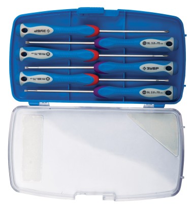 Набор отверток для точных работ ЗУБР 6 шт., 25658-H6_z01 Профессионал — Официальный партнер ЗУБР в России