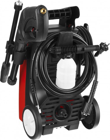 Мойка высокого давления (минимойка) электр, ЗУБР АВД-110,макс. 110Атм,300л/ч,1400Вт,колеса,бачок для средства,АКВА-СТОП,5м шланг,пистолет 375 — Официальный партнер ЗУБР в России