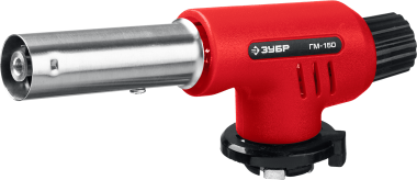 Газовая горелка с пъезоподжигом ЗУБР «МАСТЕР» на баллон с цанговым соединением, 1300°C, ГМ-150, 55554 — Официальный партнер ЗУБР в России