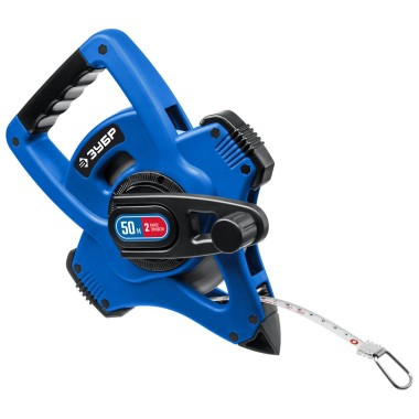 Мерная лента, геодезическая стальная ЗУБР &quot;Профессионал&quot; 50 м, 34170-50_z01 — Официальный партнер ЗУБР в России