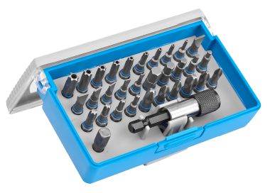 Набор ЗУБР: Биты из хромомолибденовой стали, 31 бита - 25мм, адаптер, 32 предмета — Официальный партнер ЗУБР в России