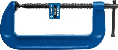 Струбцина ЗУБР &quot;ПРОФЕССИОНАЛ&quot; тип &quot;G&quot;, корпус - ковкий чугун. 200мм, 32245-200_z02 — Официальный партнер ЗУБР в России