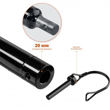 Удлинитель шнека для мотобуров, 1000 мм, ЗУБР — Официальный партнер ЗУБР в России