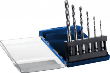 Набор сверл по металлу 6 шт (d=2-8 мм), ЗУБР &quot;Профессионал&quot;, шестигранный хвостовик НЕХ 1/4&quot;, класс A, сталь Р6М5 29623-H6_z01 — Официальный партнер ЗУБР в России