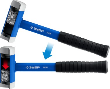 Безынерционный молоток БМП ЗУБР 900 г, 50 мм, с полиамидными бойками, 2043-50 — Официальный партнер ЗУБР в России