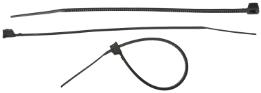 Кабельные стяжки черные КС-Ч2, 4.8 х 400 мм, 25 шт, нейлоновые, ЗУБР Профессионал — Официальный партнер ЗУБР в России