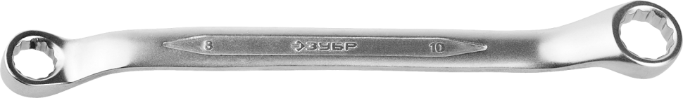 Накидной гаечный ключ изогнутый 8 x 10 мм, ЗУБР фото 1 — Официальный партнер ЗУБР в России