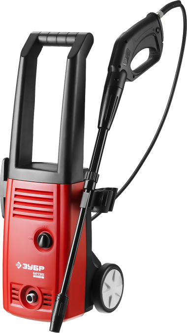 Мойка высокого давления (минимойка) электр, ЗУБР АВД-135,макс. 135Атм,300л/ч,1600Вт,колеса,бачок для средства,АКВА-СТОП,5м шланг,пистолет 375 — Официальный партнер ЗУБР в России
