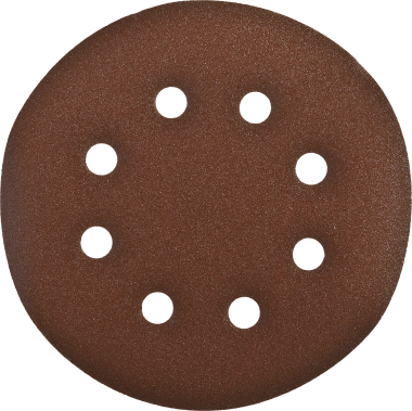 Круг шлифовальный из абразивной бумаги, ЗУБР Стандарт 35350-150-040, на велкро основе, 8 отв., Р40, 150мм, 5шт — Официальный партнер ЗУБР в России