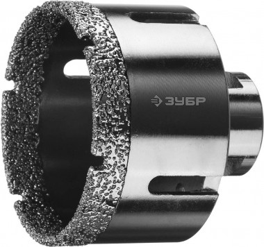 Коронка алмазная универсальная, технология ВВС, d=68 мм, посадка М14, ЗУБР Профессионал 29865-68 — Официальный партнер ЗУБР в России
