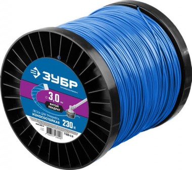 Леска для триммеров, ЗУБР "витой квадрат" серия "ПРОФЕССИОНАЛ", диаметр 2.4 мм, длина 350м, 71035-2.4 &mdash; Официальный партнер ЗУБР в России