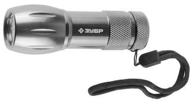 Фонарь ЗУБР &quot;МАСТЕР&quot; ручной, алюминиевый корпус, 9 светодиодов, 3ААА, металлик — Официальный партнер ЗУБР в России