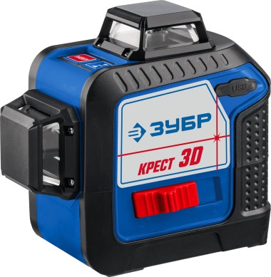 Линейный лазерный нивелир КРЕСТ 3D ЗУБР 34908_z01 Профессионал — Официальный партнер ЗУБР в России