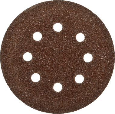 Круг шлифовальный ЗУБР &quot;СТАНДАРТ&quot; из абразивной бумаги на велкро основе, 8 отв., Р120, 125мм, 5шт — Официальный партнер ЗУБР в России