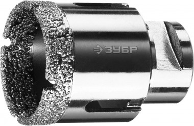 Коронка алмазная универсальная, технология ВВС, d=44 мм, посадка М14, ЗУБР Профессионал 29865-44 — Официальный партнер ЗУБР в России