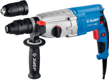 Перфоратор SDS-plus, ЗУБР Профессионал ЗП-28-800 КМ, БЗП &quot;МИГ&quot;, реверс, горизонтальный, мет. редукт, 3.2Дж, 0-1200об/мин, 0-4800 уд/мин, 800Вт, кейс — Официальный партнер ЗУБР в России