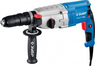 Перфоратор SDS-plus, ЗУБР Профессионал ЗП-28-800 КМ, БЗП &quot;МИГ&quot;, реверс, горизонтальный, мет. редукт, 3.2Дж, 0-1200об/мин, 0-4800 уд/мин, 800Вт, кейс — Официальный партнер ЗУБР в России