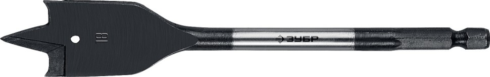 Сверло перовое по дереву, с боковыми подрезателями ЗУБР 18x152мм, 29505-18_z01 фото 1 &mdash; Официальный партнер ЗУБР в России