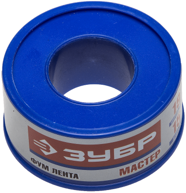 Фум лента &quot;ЗУБР&quot; серия «МАСТЕР», ширина 19мм, длина 15м, 0,25г/см3 — Официальный партнер ЗУБР в России