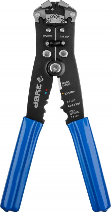 ТТ-3 стриппер автоматический многофункциональный, 0.2 - 6 мм2, ЗУБР Профессионал — Официальный партнер ЗУБР в России